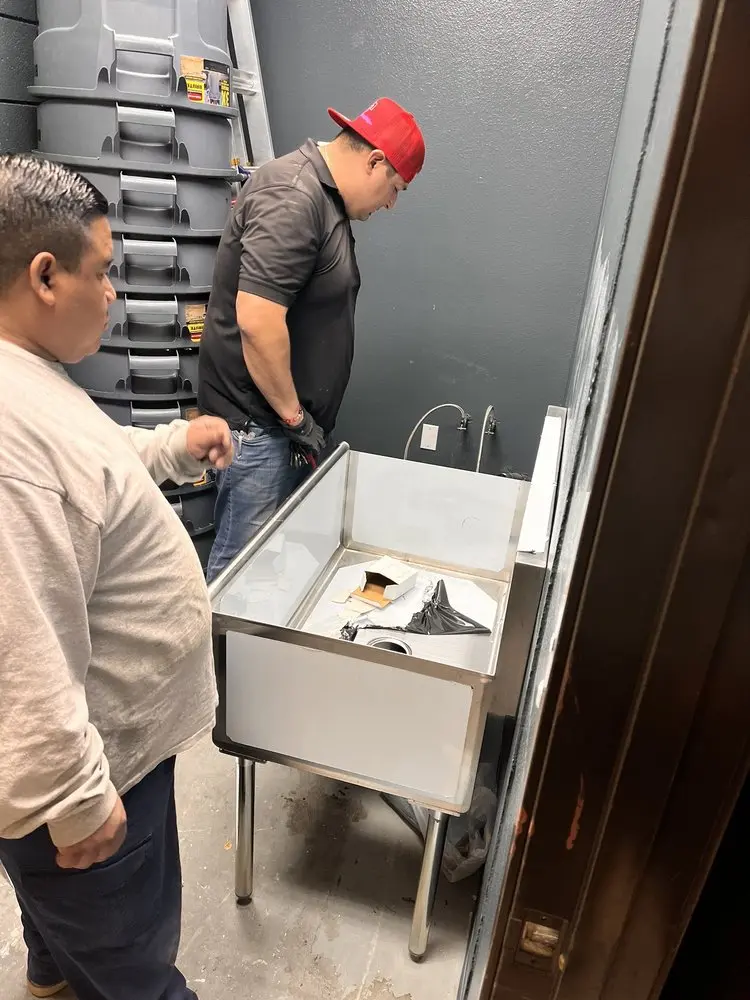 Commercial plumbing and sink installation in Kennedale